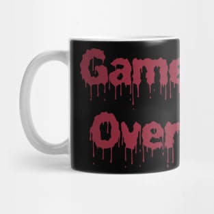 Game Over Blood Evil Retro Gamer Humor Gift Men Women Kid Mug